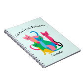 Individuelle Name Cat Mama Reflections Notebook Notizblock (Rechte Seite)