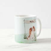Individuelle Name Cavalier King Charles Spaniel Pe Kaffeetasse (VorderseiteRechts)