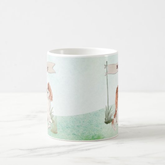 Individuelle Name Cavalier King Charles Spaniel Pe Kaffeetasse (Mittel)