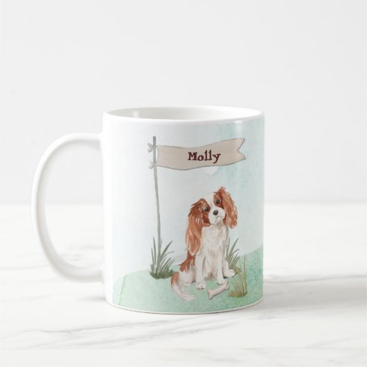Individuelle Name Cavalier King Charles Spaniel Pe Kaffeetasse (Links)