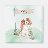 Individuelle Name Cavalier King Charles Spaniel Pe Magnet (Vorne)