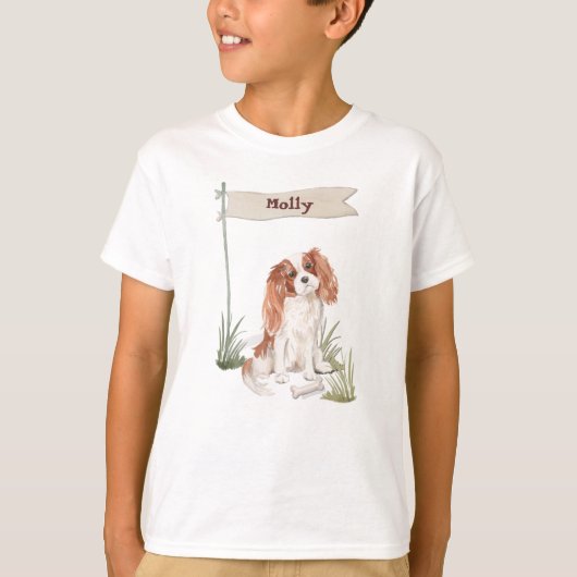 Individuelle Name Cavalier King Charles Spaniel Pe T-Shirt (Vorderseite)