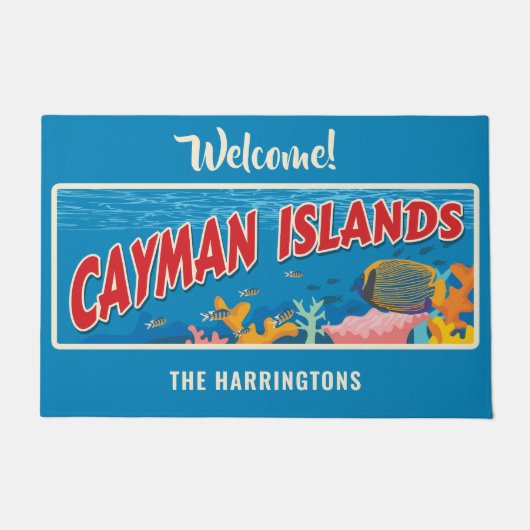 Individuelle Name Cayman Islands Fußmatte (Vorderseite)