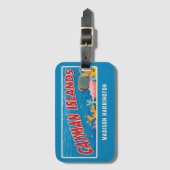 Individuelle Name Cayman Islands Gepäckanhänger (Vorderseite Vertikal)