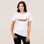 Individuelle Name Cayman Islands Tri-Blend Shirt (Vorderseite voll)