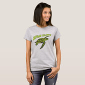 Individuelle Name Cayman Islands Turtle T-Shirt (Vorne ganz)