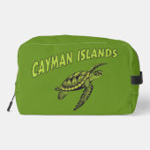 Individuelle Name Cayman Islands Turtle Waschbeutel (Rückseite)