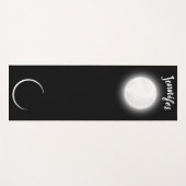 Individuelle Name Celestial Vollmond Halbmond Yogamatte (Vorderseite (Horizontal))