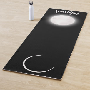 Individuelle Name Celestial Vollmond Halbmond Yogamatte