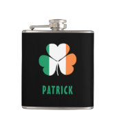 Individuelle Name Celtic Ireland Kleeblatt Irish F Flachmann (Vorderseite)