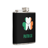 Individuelle Name Celtic Ireland Kleeblatt Irish F Flachmann (Rechts)