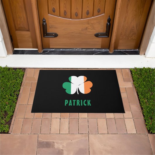 Individuelle Name Celtic Ireland Kleeblatt Irish F Fußmatte (Außenbereich)
