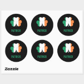 Individuelle Name Celtic Ireland Kleeblatt Irish F Runder Aufkleber (Blatt)