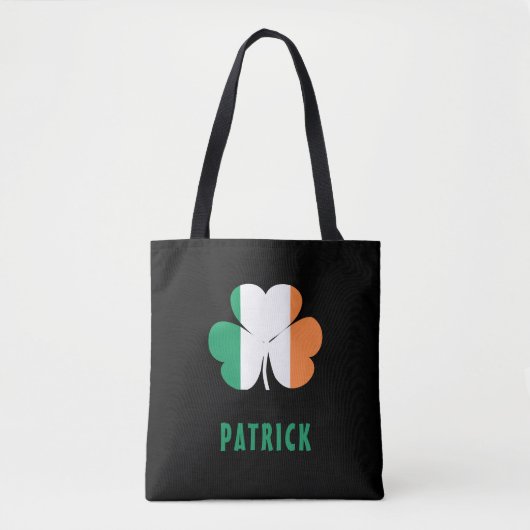 Individuelle Name Celtic Ireland Kleeblatt Irish F Tasche (Vorderseite)