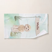 Individuelle Name Champagne Cockapoo Haustier Hund Badhandtuch Set (Handtuch)