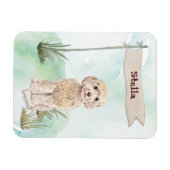 Individuelle Name Champagne Cockapoo Haustier Hund Magnet (Horizontal)