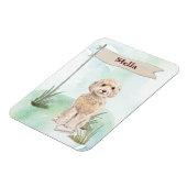 Individuelle Name Champagne Cockapoo Haustier Hund Magnet (Linke Seite)