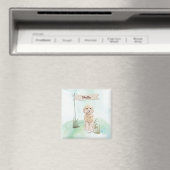 Individuelle Name Champagne Cockapoo Haustier Hund Magnet (In Situ (Geschirrspüler))