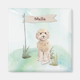Individuelle Name Champagne Cockapoo Haustier Hund Magnet