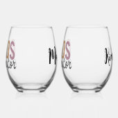 Individuelle Name Chaos Koordinator Manager Superv Weinglas Ohne Stiel (Links)