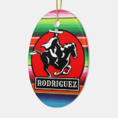 Individuelle Name Charro Horse Spanisch Mexikanisc Keramik Ornament (Links)