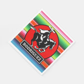 Individuelle Name Charro Horse Spanisch Mexikanisc Serviette (Ecke)