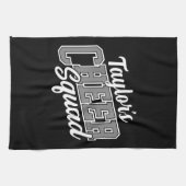 Individuelle Name Cheerleader School Varsity Cheer Geschirrtuch (Horizontal)