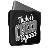 Individuelle Name Cheerleader School Varsity Cheer Laptopschutzhülle (Vorne Rechts)