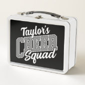 Individuelle Name Cheerleader School Varsity Cheer Metall Brotdose (Vorderseite)