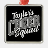 Individuelle Name Cheerleader School Varsity Cheer Ornament Aus Metall (Vorne)