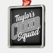 Individuelle Name Cheerleader School Varsity Cheer Ornament Aus Metall (Links)