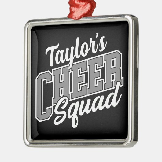 Individuelle Name Cheerleader School Varsity Cheer Ornament Aus Metall (Links)