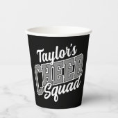 Individuelle Name Cheerleader School Varsity Cheer Pappbecher (Vorderseite)