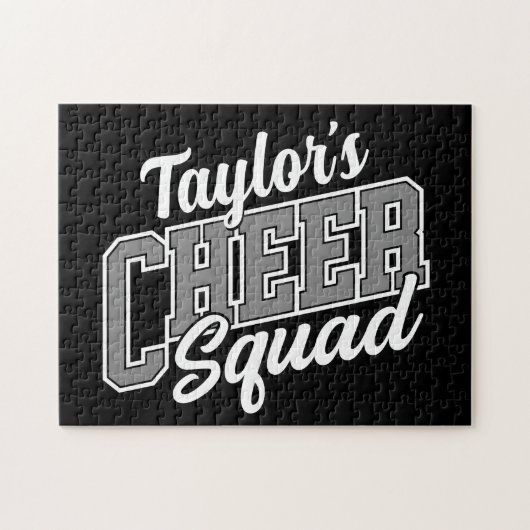 Individuelle Name Cheerleader School Varsity Cheer Puzzle (Horizontal)