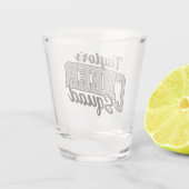 Individuelle Name Cheerleader School Varsity Cheer Schnapsglas (Rückseite)