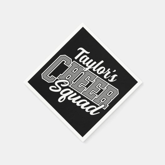 Individuelle Name Cheerleader School Varsity Cheer Serviette (Ecke)