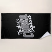 Individuelle Name Cheerleader School Varsity Cheer Strandtuch (Vorderseite)