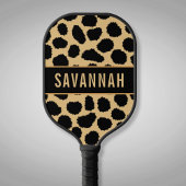 Individuelle Name Cheetah Animal Print Muster Clas Pickleball Schläger