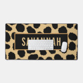 Individuelle Name Cheetah Animal Print Muster Clas Schreibtischunterlage (Tastatur & Maus)