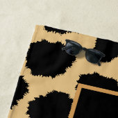 Individuelle Name Cheetah Animal Print Muster Clas Strandtuch (Beispiel)