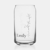 Individuelle Name Cherry Blossom März Geburtsdatum Dosenglas (Vorderseite)