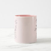 Individuelle Name Cherry Blossom März Geburtsdatum Zweifarbige Tasse (Mittel)