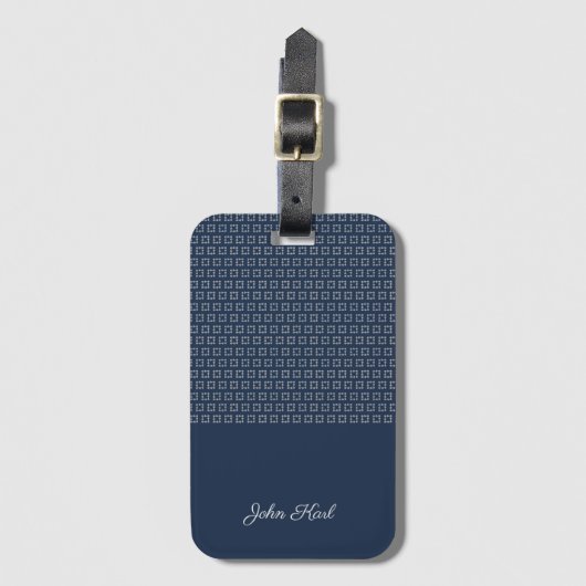 Individuelle Name Chic Gepäckanhänger (Vorderseite Vertikal)