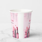 Individuelle Name Chic Salon Posh Kosmetik Pappbecher (Links)