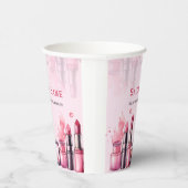 Individuelle Name Chic Salon Posh Kosmetik Pappbecher (Rechts)