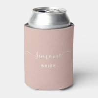 Individuelle Name Chic Script Wedding Bride Blush 