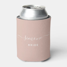 Individuelle Name Chic Script Wedding Bride Blush  Dosenkühler