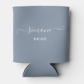 Individuelle Name Chic Script Wedding Bride Dusty  Dosenkühler (Vorderseite)