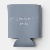 Individuelle Name Chic Script Wedding Bride Dusty  Dosenkühler (Rückseite)