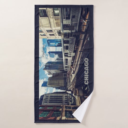 Individuelle Name Chicago USA Badehandtuch (Badehandtuch)
